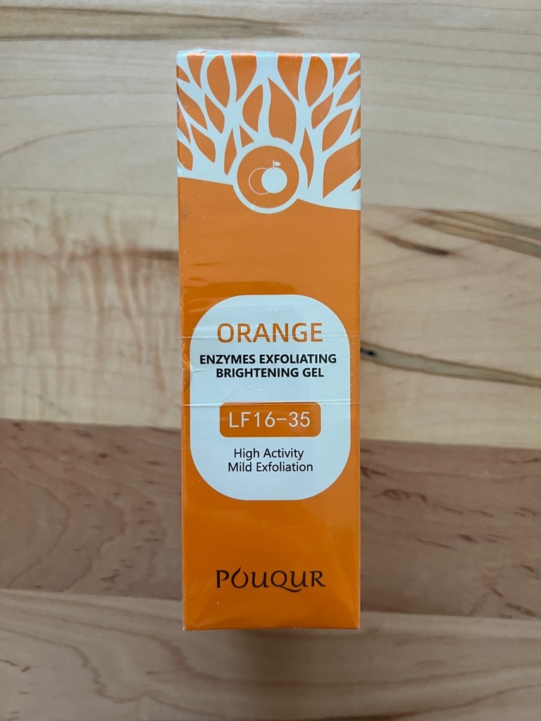 POUQUR Orange Enzymes Exfoliating Brightening Gel LF16-35, (Set of 2), 3.5 Fl Oz