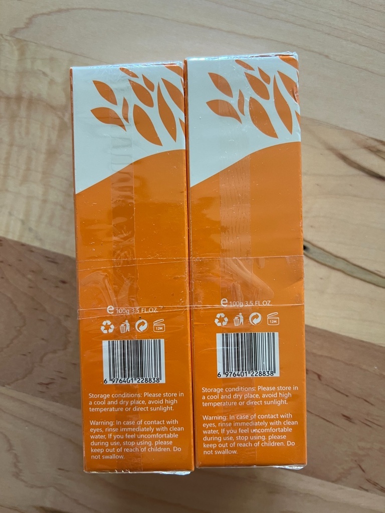 POUQUR Orange Enzymes Exfoliating Brightening Gel LF16-35, (Set of 2), 3.5 Fl Oz