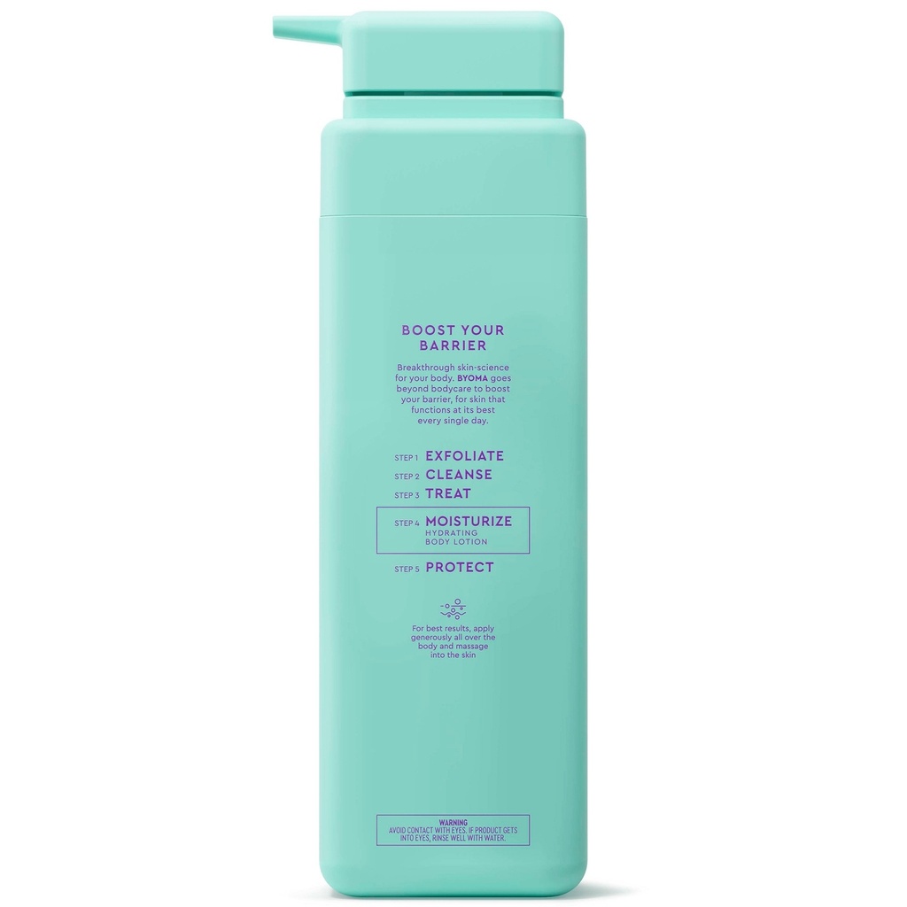 BYOMA Hydrating Body Lotion 13.52 Fl Oz: Fresh Scent, for Normal & Dry Skin, Alcohol-Free, Whole Body Use