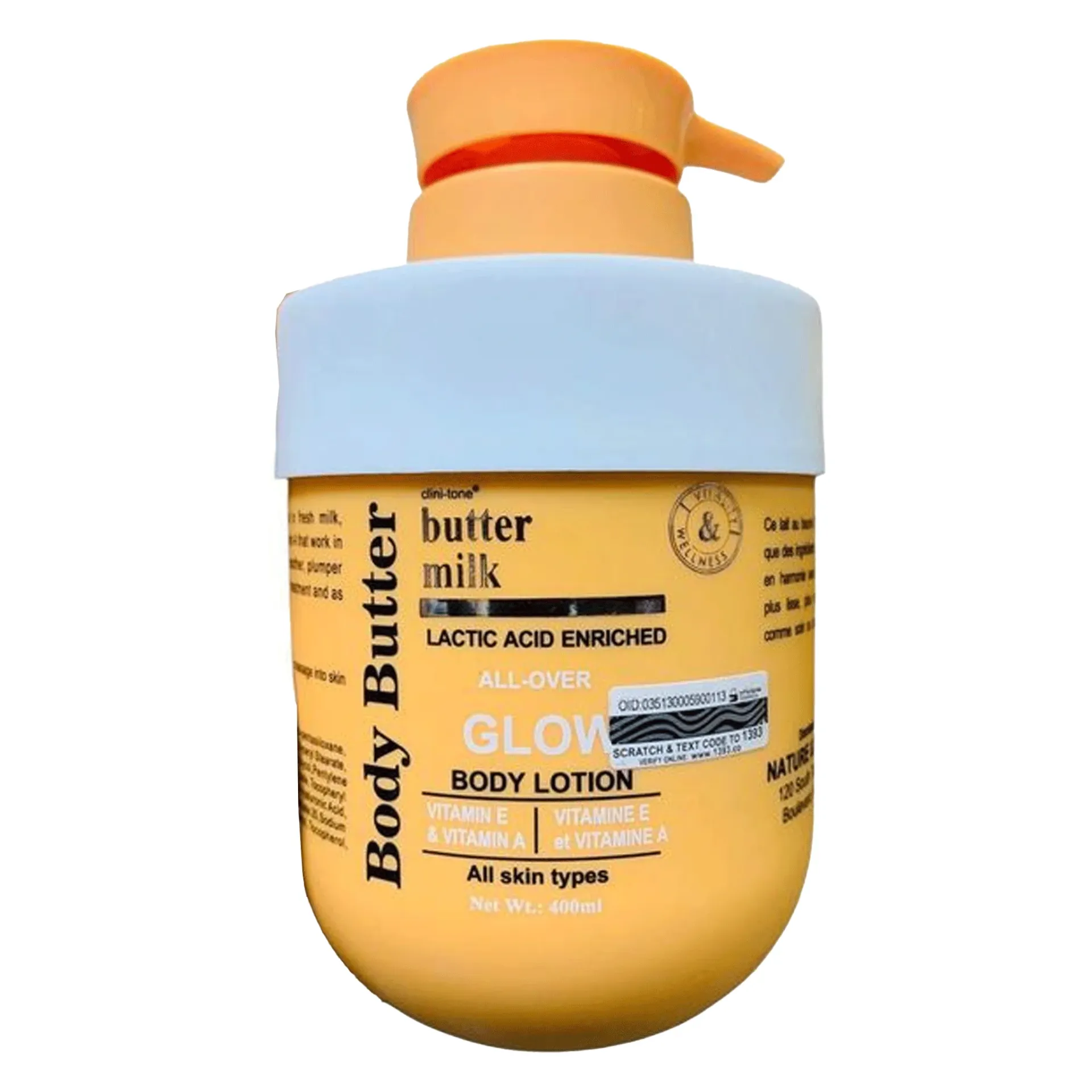 Body Butter butter milk Lactic Acid Enriched