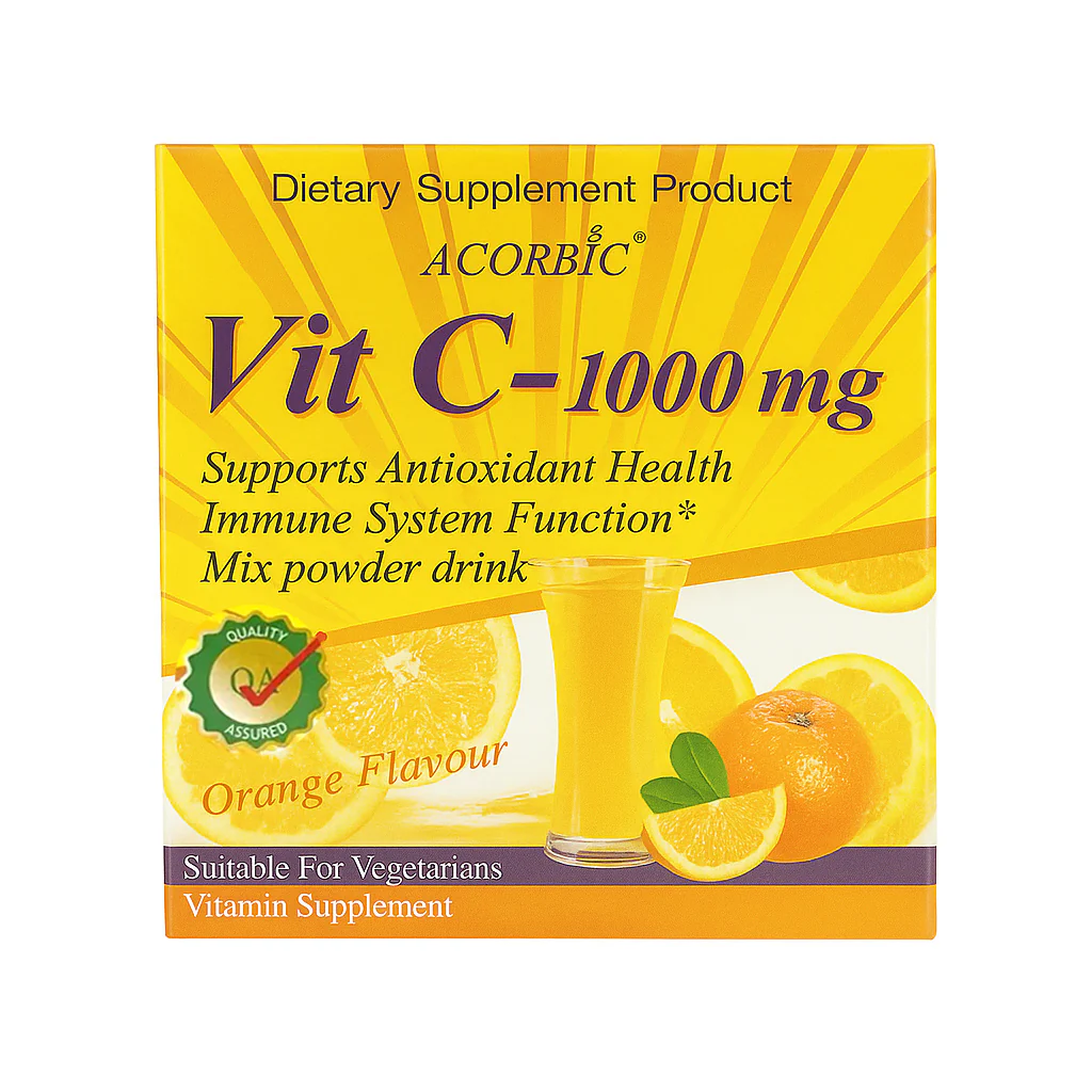 Acorbic Vit C- Orange Flavour