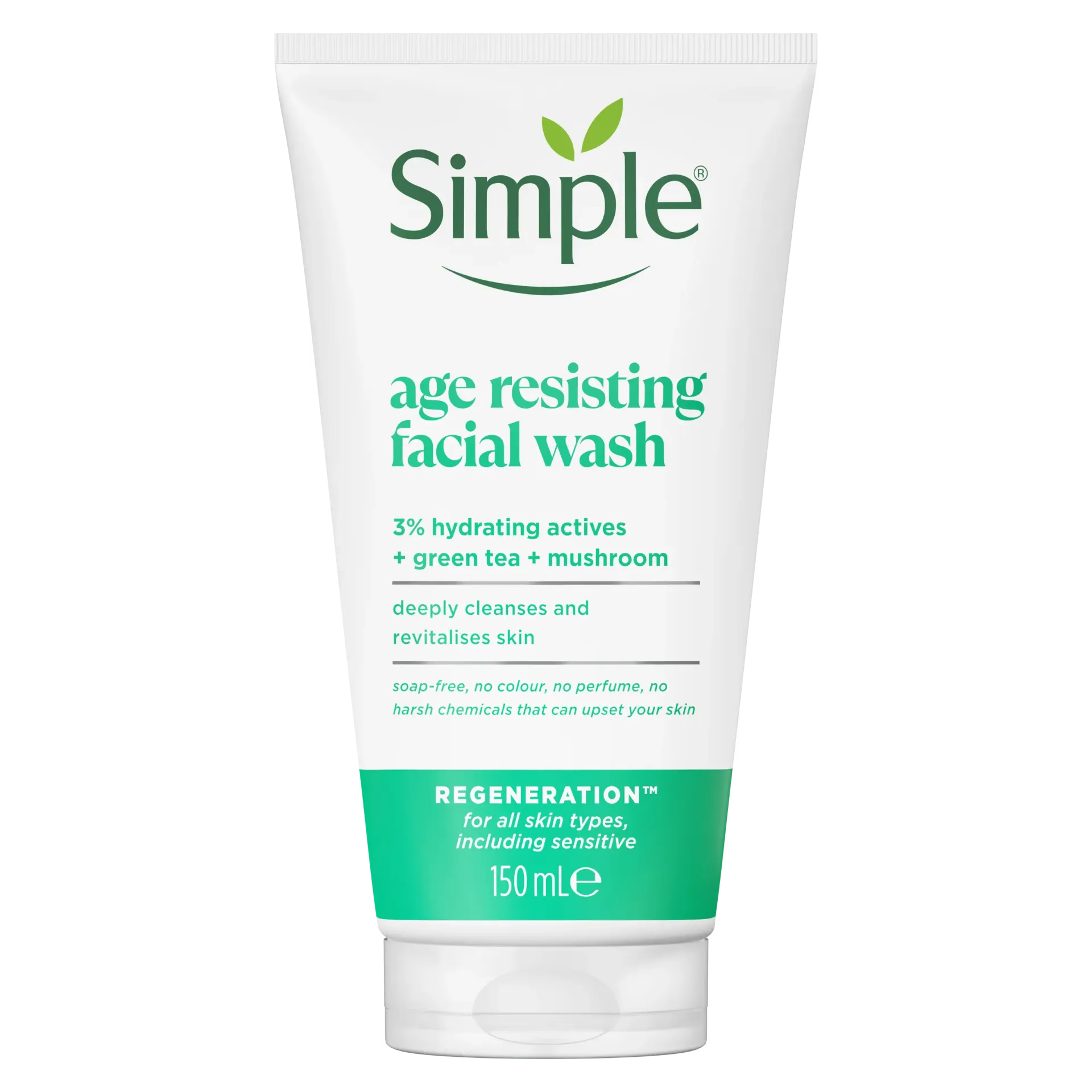 Simple age resisting facial wash