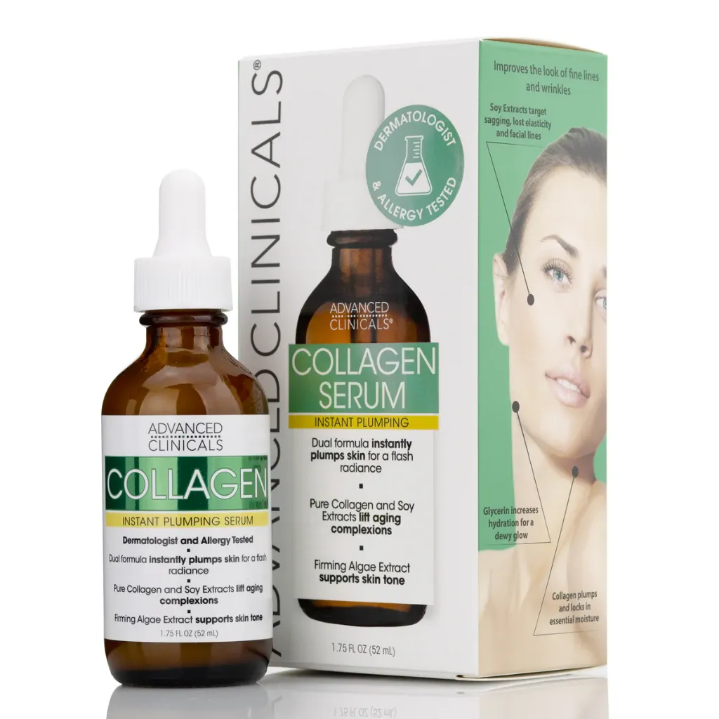 Advanced clinicals Collagen Serum Visibly Plumps