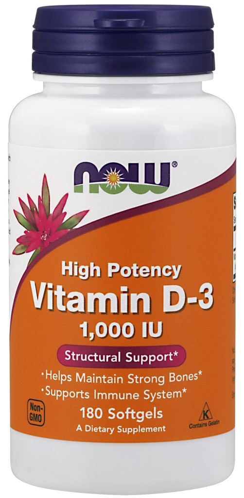 NOW Foods High Potency Vitamin D-3 1000 Iu
