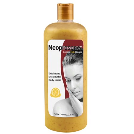 Neoprosone Complex Forte Skincare Exfoliating Shea Butter Body Scrub Shower Gel 1000ml