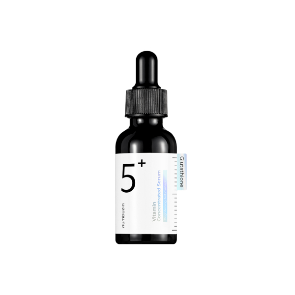 Numbuzin No.5+ Glutathione Vitamin Concentrated Face Serum Brightening, Contains Vitamin E & C
